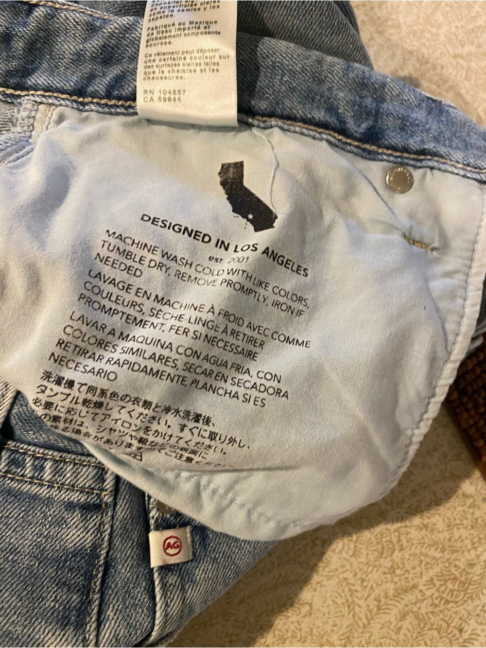 AG women’s, ex-boyfriend style, distressed jeans - Picture 2 of 6